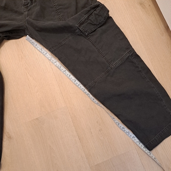 Agolde Dark Grey Barrel Leg Grunce Mila Utility High Waisted Pants Size 28 - Picture 11 of 12